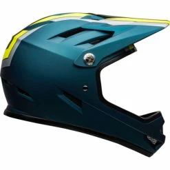 Casque Bell Sanction Bleu/Jaune Fluo -Pas Cher Casques VTT Magasin casque bell sanction bleu jaune fluo 3