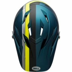 Casque Bell Sanction Bleu/Jaune Fluo -Pas Cher Casques VTT Magasin casque bell sanction bleu jaune fluo 4