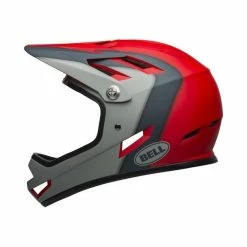 Casque Bell Sanction Rouge/Gris -Pas Cher Casques VTT Magasin casque bell sanction rouge gris 2