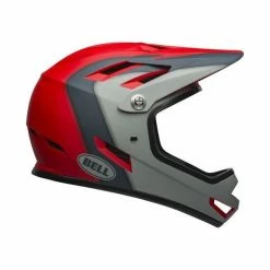 Casque Bell Sanction Rouge/Gris -Pas Cher Casques VTT Magasin casque bell sanction rouge gris 3