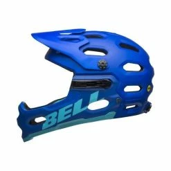 Casque Bell Super 3R MIPS Bleu Mat/Bleu Clair -Pas Cher Casques VTT Magasin casque bell super 3r mips bleu mat bleu clair 2