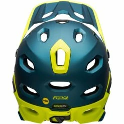 Casque Bell Super DH MIPS Bleu/Jaune Fluo -Pas Cher Casques VTT Magasin casque bell super dh mips bleu jaune fluo 3