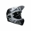 Casque Bell Super DH MIPS Noir/Blanc Mat -Pas Cher Casques VTT Magasin casque bell super dh mips noir blanc mat