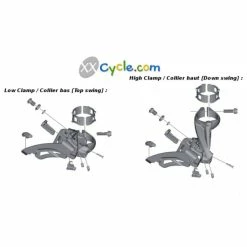 Dérailleur Avant Shimano Deore XT FD-M8000-E - Side Swing -Pas Cher Casques VTT Magasin derailleur avant shimano deore xt fd m8000 e side swing 2