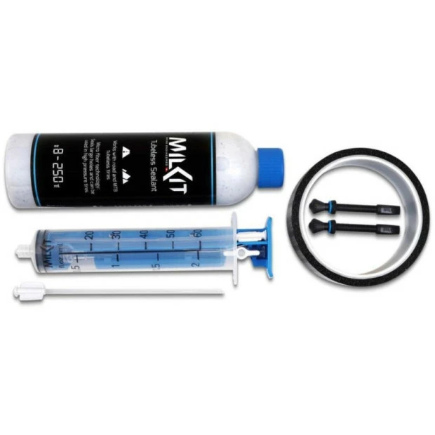 Kit De Conversion Tubeless Milkit Valves 45mm/Fond De Jante 21mm 3 Kit De Conversion Tubeless Milkit Valves 45mm/Fond De Jante 21mm