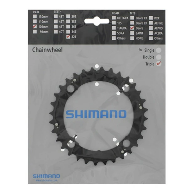 Plateau Intermédiaire Shimano Deore FC-M480 - 32 Dents 3 Plateau Intermédiaire Shimano Deore FC-M480 - 32 Dents