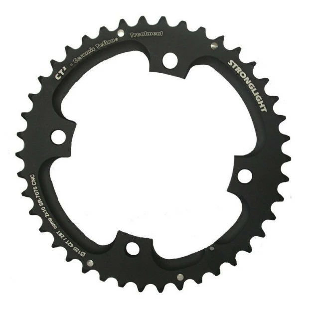 Plateau Stronglight VTT Type CT2 Sram 120 Mm 10 V Extérieur Double - Noir 3 Plateau Stronglight VTT Type CT2 Sram 120 Mm 10 V Extérieur Double - Noir