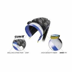 Pneu VTT Michelin Wild AM² Competition Line Tubeless Ready 27,5x2,60" (66-584) Noir 4 Pneu VTT Michelin Wild AM² Competition Line Tubeless Ready 27,5x2,60" (66-584) Noir -Pas Cher Casques VTT Magasin pneu vtt michelin wild am competition line tubeless ready 275x260 66 584 noir 1