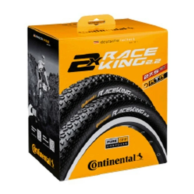 Set 2 Pneus VTT Continental Race King Performance 27.5 X 2.2 - (TS) 3 Set 2 Pneus VTT Continental Race King Performance 27.5 X 2.2 - (TS)